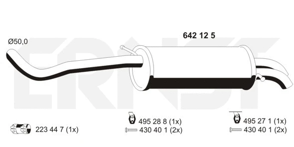 Rear Muffler (642125)