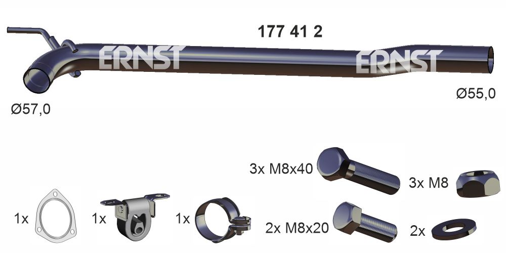 Repair Pipe, catalytic converter