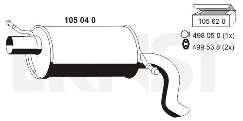Rear Muffler (105040)
