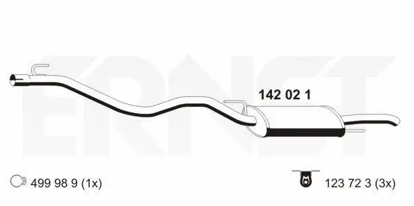 Rear Muffler (142021)