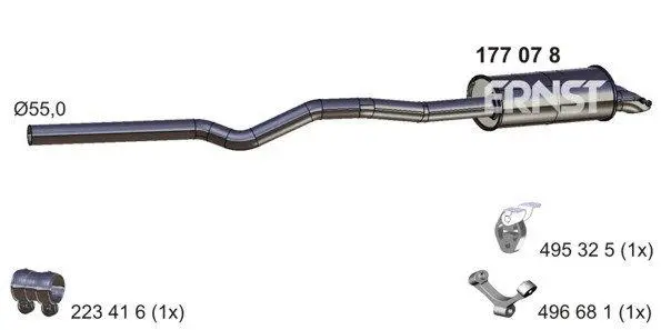 Rear Muffler (177078)