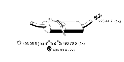 Centre Muffler (350013)