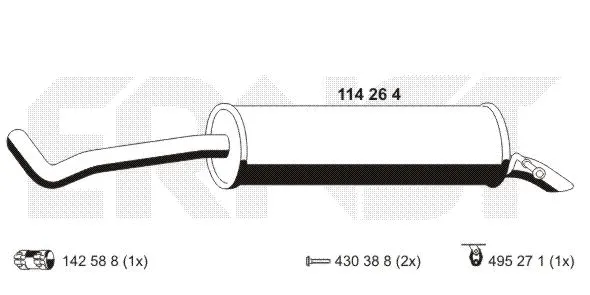 Rear Muffler (114264)