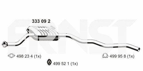 Centre Muffler (333092)