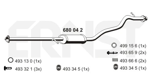 Centre Muffler (680042)