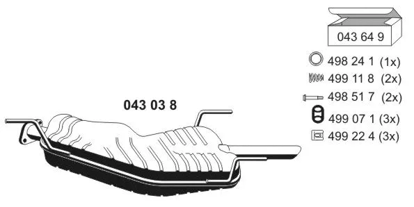 Rear Muffler (043038)