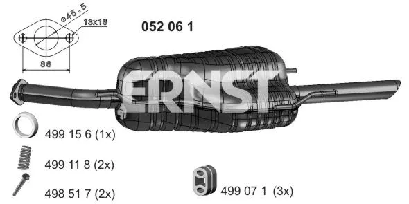 Rear Muffler (052061)