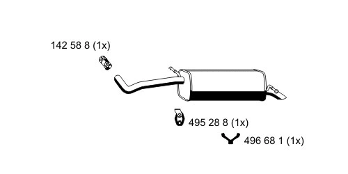 Rear Muffler (645041)
