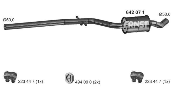 Centre Muffler (642071)