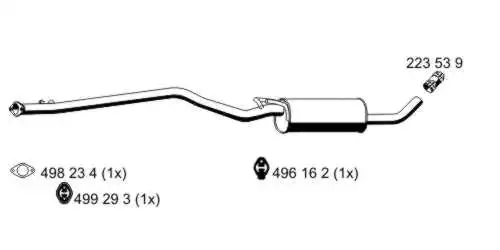 Centre Muffler (331289)
