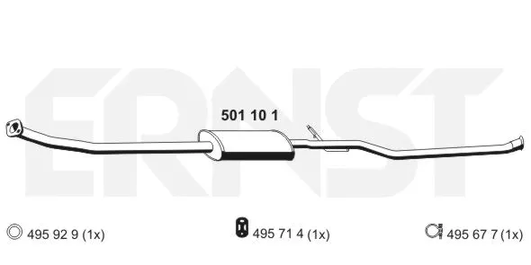 Centre Muffler (501101)