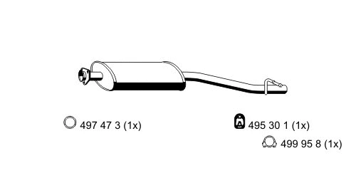 Centre Muffler (352031)