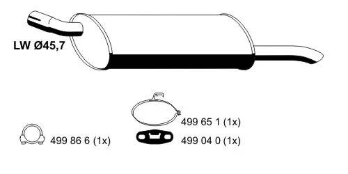Rear Muffler (042161)