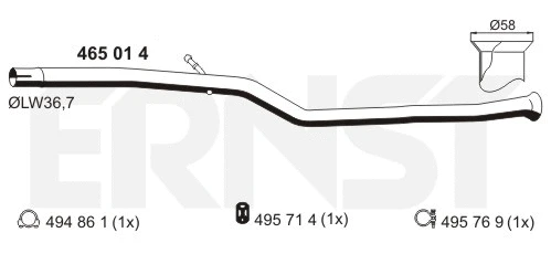 Exhaust Pipe (465014)