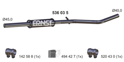 Centre Muffler (536035)