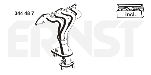 Manifold, exhaust system (344487)