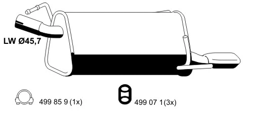 Rear Muffler (033268)