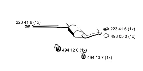 Centre Muffler (244145)