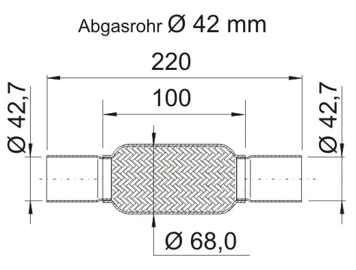 Flexible Pipe, exhaust system (460163)