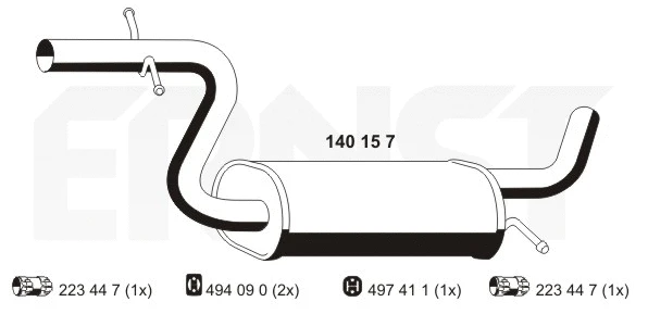 Centre Muffler (140157)