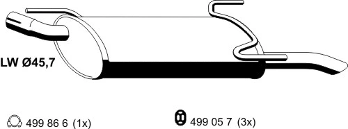 Rear Muffler (052047)