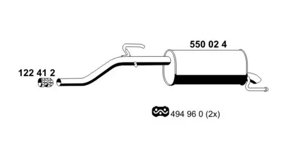 Rear Muffler (550024)