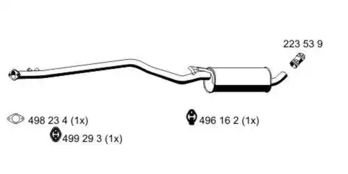 Centre Muffler (331272)