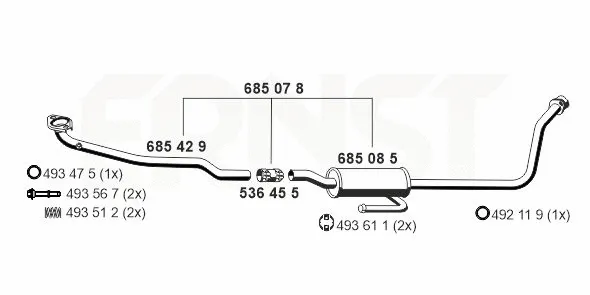 Centre Muffler (685078)
