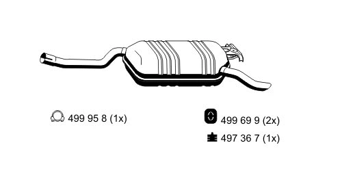 Rear Muffler (374217)