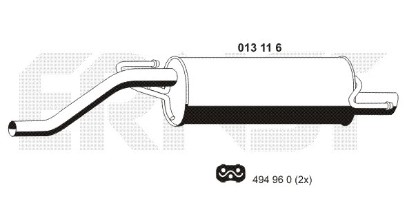 Rear Muffler (013116)