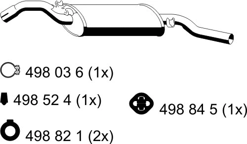Rear Muffler (132190)