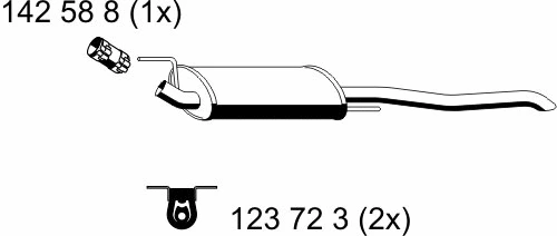 Rear Muffler (142250)