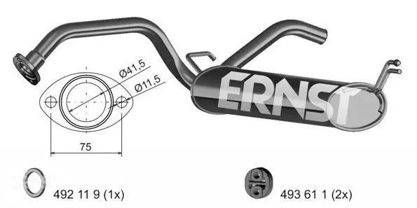 Rear Muffler (685108)