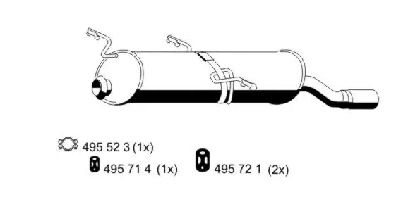 Rear Muffler (500210)