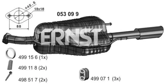 Rear Muffler (053099)