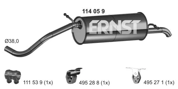 Rear Muffler (114059)