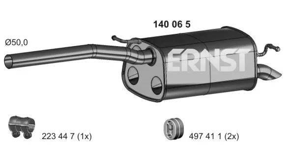 Rear Muffler (140065)