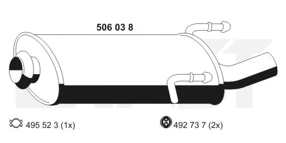 Rear Muffler (506038)