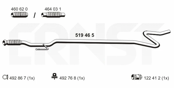 Exhaust Pipe (519465)