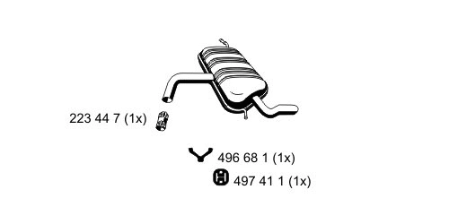 Rear Muffler (642040)