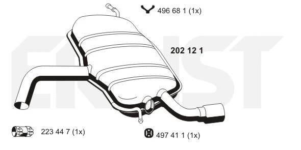 Rear Muffler (202121)