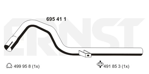 Exhaust Pipe (695411)