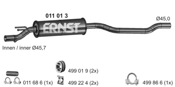 Front Muffler (011013)
