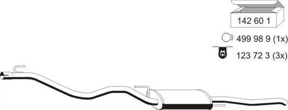 Rear Muffler (142106)