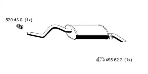 Rear Muffler (522069)