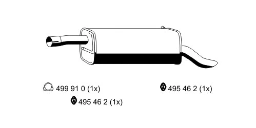 Rear Muffler (313278)