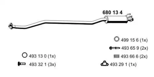 Centre Muffler (680134)