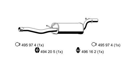 Centre Muffler (313131)