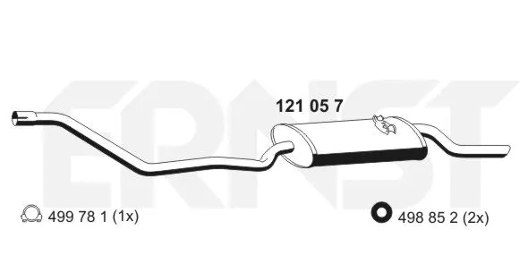 Rear Muffler (121057)