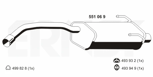 Rear Muffler (551069)